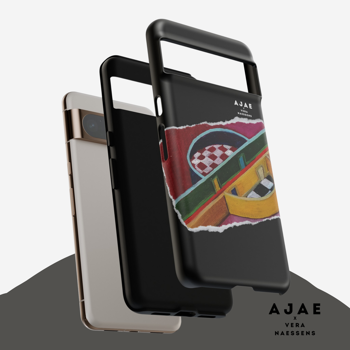 Red Corridor Phone Case - Black