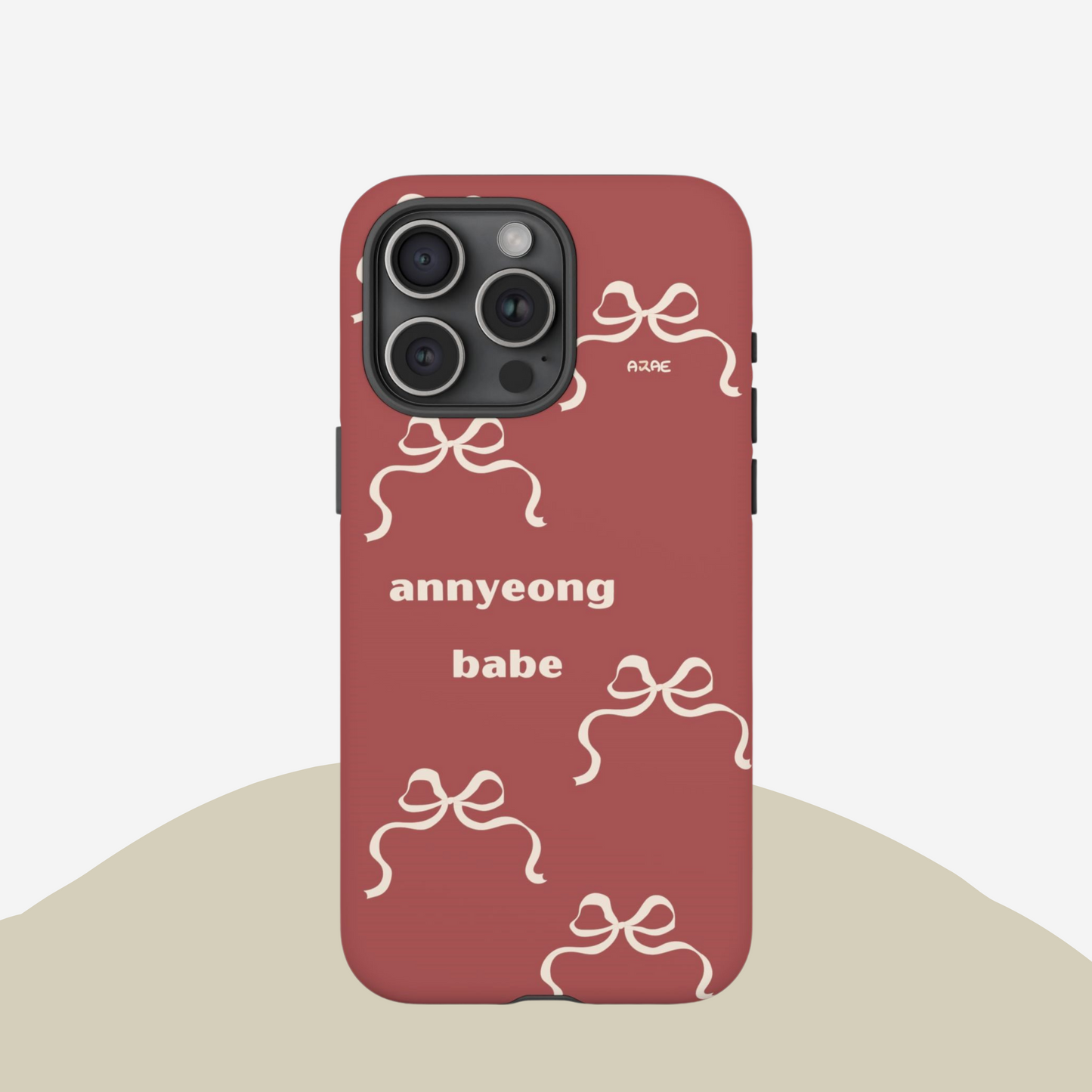 Annyeong Babe Phone Case - Red