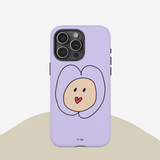 Heart Lips Phone Case - Purple