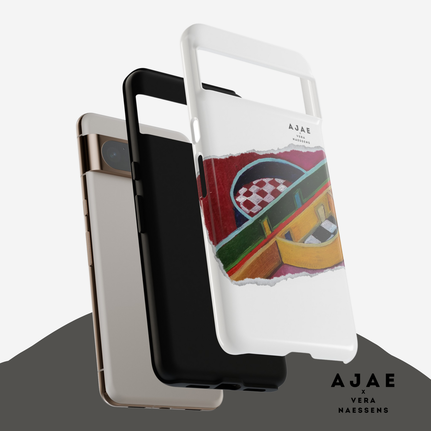 Red Corridor Phone Case - White