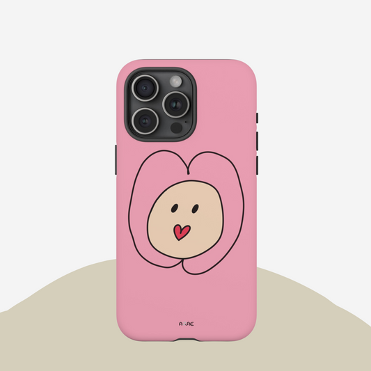 Heart Lips Phone Case - Pink