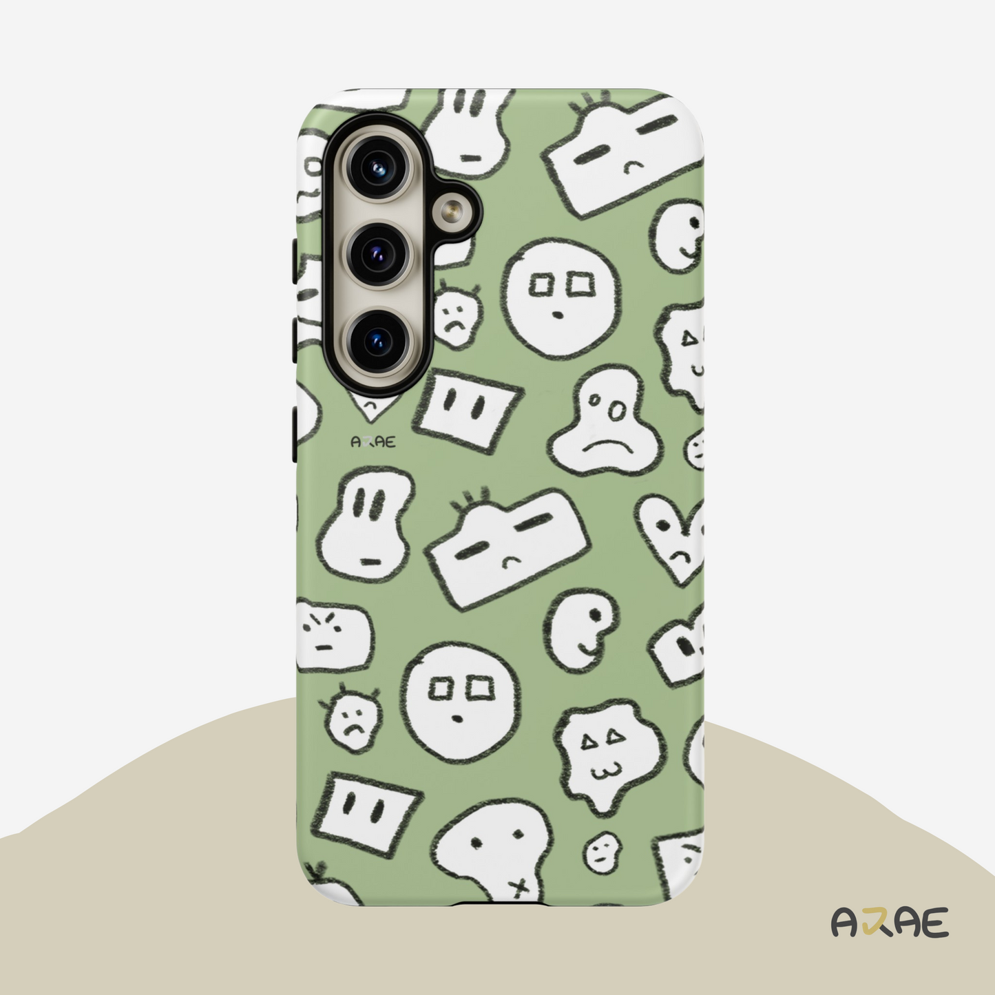 Doodle Combi Phone Case - Green