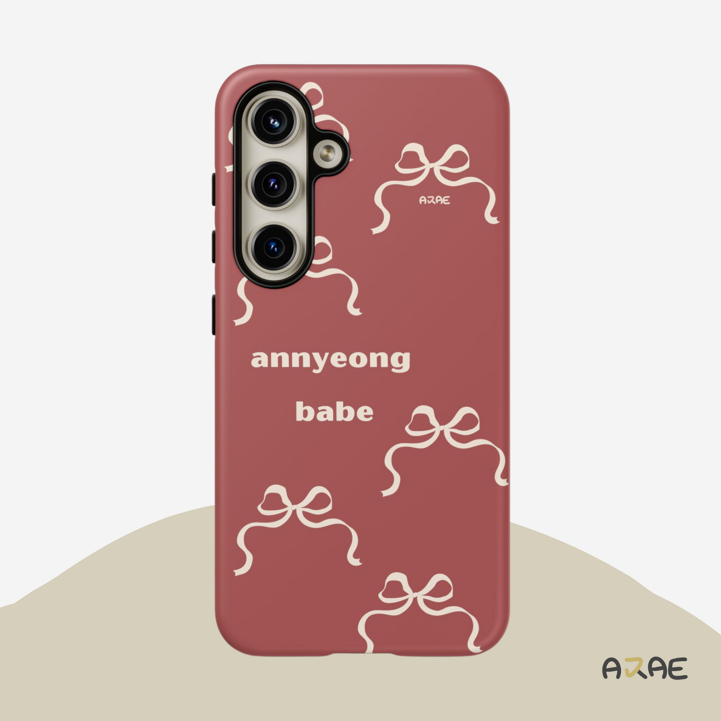 Annyeong Babe Phone Case - Red