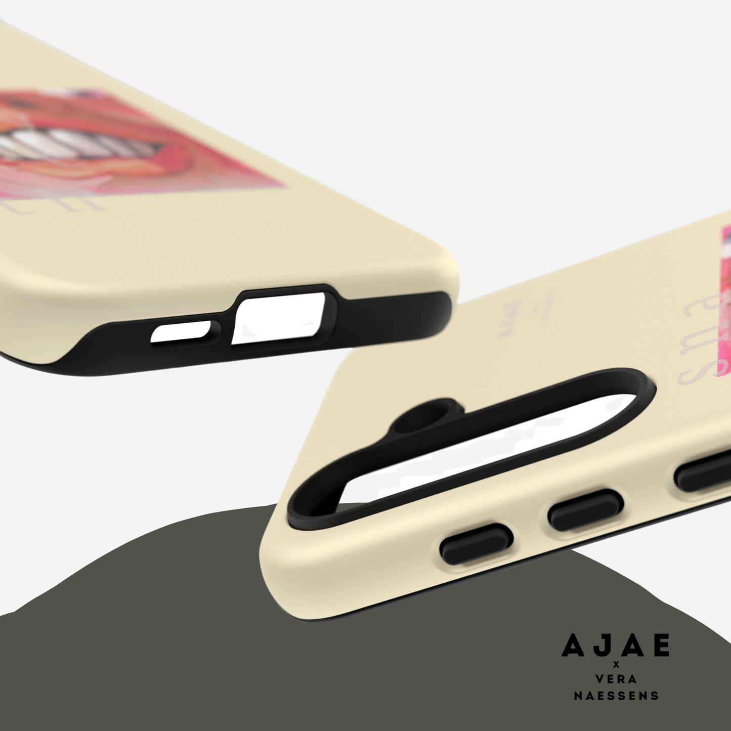 Snappy Teeth Phone Case - Beige