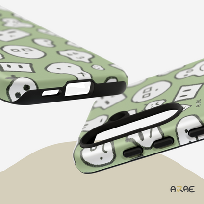 Doodle Combi Phone Case - Green