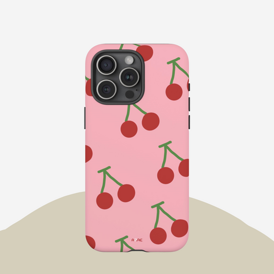 Cherries Phone Case - Pink