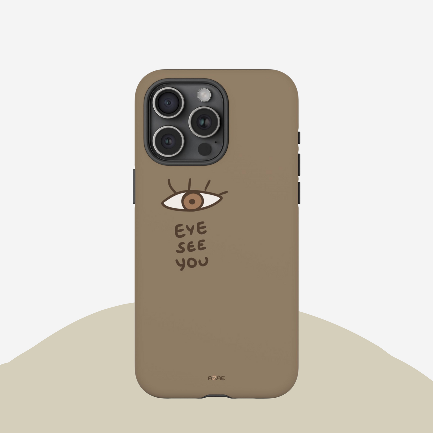 Eye See You Phone Case - Brown