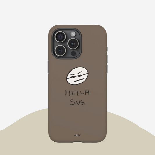 Hella Sus Phone Case - Brown