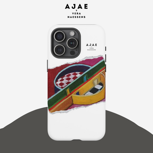 Red Corridor Phone Case - White