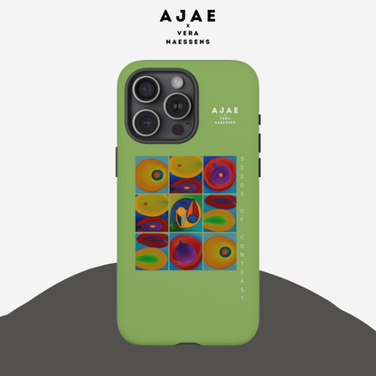 Seeds of Contrast Phone Case - Lime