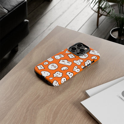 Doodle Combi Phone Case - Orange