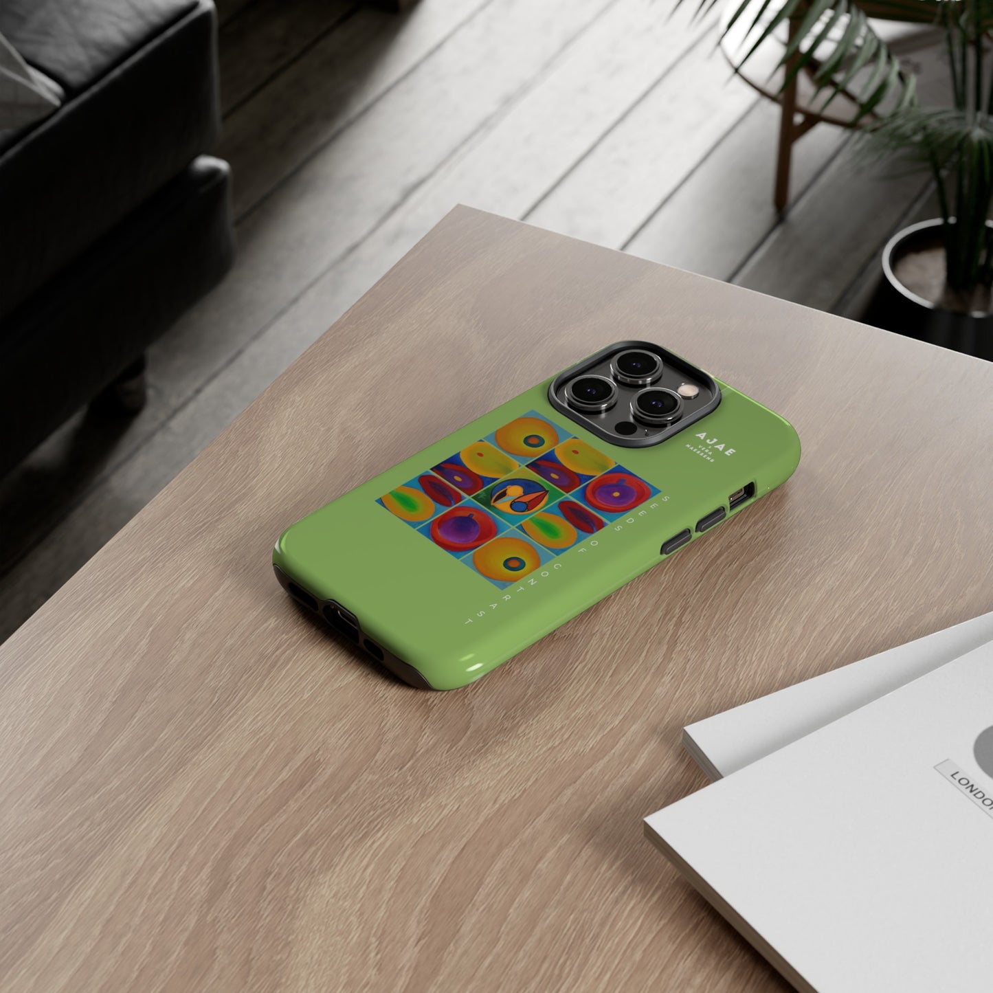 Seeds of Contrast Phone Case - Lime